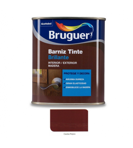 Barniz tinte brillante a base de resinas alquídicas. Exterior - Interior.